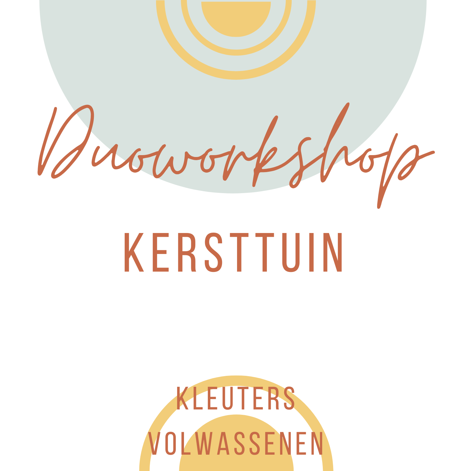 Duoworkshop Kleuters & Volwassenen - Kersttuin - 21/12